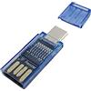 Seminer Lettore di Schede SD, Seminer USB C USB A Lettore di Schede Micro SD Adattatore OTG Lettore di Schede di Memoria per TF, Micro SD, Micro SDXC, Micro SDHC Compatibile per PC, Galaxy (Blu)