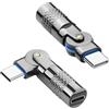 QIANRENON Adattatore girevole da micro USB a USB C, 180° rotazione, 3 A 480 Mpbs, 5 V 15 W