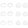 WKYMY Kit di auricolari in silicone per cuffie Galaxy Buds di ricambio, compatibili con cuffie Samsung Galaxy Buds SM-R170, gommini bianchi e ganci per le orecchie S, M, L (6 paia)