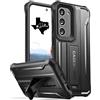 CaseBorne Compatibile con la custodia Samsung Galaxy S23 5G (precedente ArmadilloTek), custodia con cavalletto robusto a doppio strato a corpo intero senza proteggi schermo (black)
