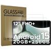 AKNICI Pellicola Protettiva per DOOGEE T36 Android 15 Tablet 12 Pollici, Vetro Temperato Film per DOOGEE T36 Android 15 Tablet 12 Pollici, Ultra Trasparente/Anti-graffio/Durezza 9H, Pacco da 2