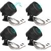 FERCAISH Altoparlanti per auto da 500 W, TP-006A, tweeter stereo per auto ad alta potenza, rotondi, facili da installare, per montaggio superficiale su auto camion e barca (4 pezzi)