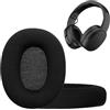 kwmobile 2x Cuscinetto Compatibile con Skullcandy Crusher ANC 2 - Cuscinetti Sostitutivi Cuffie Headphones Over Ear in Rete Mesh - nero