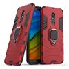 MaiJin LuluMain Compatibile con Redmi 5 Plus Cover, Custodia Armor Anello Cavalletto (Funziona con Il Supporto Magnetico per Auto) Case Paraurti per Xiaomi Redmi 5 Plus (Rosso)