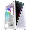 EMPIRE GAMING - Case PC Gamer Crystal - ARGB Mid-Tower ATX, Micro ATX e ITX - Frontale 3D - Ventilatori 1 x 120 mm 3 Pins 5 Volt LED RGB Indirizzabile e 1 x 120 mm Standard - Bianco