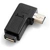 System-S Micro USB femmina a mini usb maschio 90 ° gradi angolare destro ad angolare angolo spina adattatore connettore