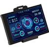 ASHATA Mini Schermo USB IPS da 3,5 Pollici, Display Temperatura Computer PC CPU RAM Monitor Dati Pannello Sensore