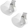 shinar 2 Pack Supporto da parete in metallo, compatibile con Sonos Era 300, orientabile fino a 360°, inclinabile -70°/+70° (su e giù, sinistra e destra), con gestione dei cavi, max. 12 kg (Bianca)