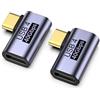 LUIRSAY USB C 90 Grado 2PCS 40Gbps PD100W 8K@60Hz USB C Adapter