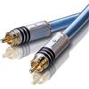 OEHLBACH XXL Series 2 - High-End Stereo Audio Cinchkabel (Made in Germany, mehrfach Schirmung, HPOCC Kupfer, RCA Stecker) - 2 x 2 Meter blau
