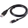 cablecc Connettore di bloccaggio USB 3.1 Tipo-C al cavo dati USB 3.0 standard da 1,2 m con vite di montaggio a pannello