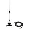 Bingfu Antenna VHF UHF Veicolare Auto Radio Mobile Doppia Banda 144/430 MHz, 39 cm, Supporto a Staffa, Connettore PL259 e Cavo 5 m per Ricetrasmittente e Dispositivo di Comunicazione Amatoriale
