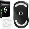 SensoryBoost FPS 2.0 Glides per Logitech G703, G603, G403 (Confezione da 2), piedini per mouse di ricambio - profilo piatto, massima precisione, auto-lucidatura, durevole - accessori per mouse