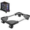 aghoer Supporto per PC, Supporto Mobile per CPU, universale con quattro ruote, con rotelle bloccabili, accessori per computer, componenti e accessori per computer, per ufficio, giocatori, casa,nero