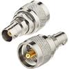 Eightwood Adattatore BNC Femmina a UHF Maschio Connettore Radio CB x2