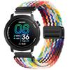 GIOPUEY 22mm Cinturini Compatibile con COROS Pace PRO/Pace 3/Apex PRO/2 Pro/46MM, Cinturino in Morbido Nylon Intrecciato [Unisex] [Traspirante] - Colourful-B