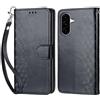 KENHONER Custodia per Samsung Galaxy A56 Cover, Nero | Portafoglio in Pelle PU Retro, Antiurto Flip, Slot per Schede, Funzione Stand, Chiusura Magnetica