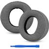 Linkidea Cuscinetti auricolari di ricambio per cuffie wireless Sony PlayStation 5 PULSE 3D, PS5 (lino/grigio)