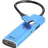 YCE Adattatore da USB C a Displayport 1.4 (8K@60Hz/4K@240Hz) 3 in 1 con PD 100W e USB2.0 Thunderbolt 3/4 to DP1.4, compatibile con MacBook, iPad, iPhone 15 Series, Surface, Android, laptop