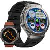 FOXBOX DM3 Smartwatch Uomo GPS,Display AMOLED 1.43, Orologio Fitness con 100+ Modalità Sportive,Autonomia 30 Giorni,Impermeabile IP68,Barometro/Altimetro/Bussola 2025