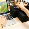 ChaneeHann Cuscino Anti-Stress a Forma di Tasto Enter Gigante USB - per Ufficio e Gaming, Plug & Play, Morbido e Confortevole (Nero)