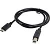 JSER Cavo dati da USB-C USB 3.1 tipo C maschio a USB 2.0 tipo B maschio, per telefoni cellulari, MacBook e computer portatili