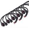 DONJON 2 pin Connettore elettrico, IP65 Connettore impermeabile a LED,16AWG 20CM Connettore maschio femmina Cavo di prolunga per luci di striscia LED（5paia)