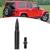 Wosune Antenne, antenna nera resistente all'usura, antenna da 80 mm per Jeep Wrangler Jk Unlimited 2007-2017