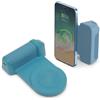 Bewinner Staffa per Impugnatura Magnetica per Fotocamera, Impugnatura per Telefono con Supporto di Ricarica Wireless Bluetooth, Supporto per Foto con Impugnatura per Smartphone per Riprese (Blu)