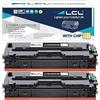 LCL Cartucce di Toner Compatibile 054 054H CRG-054 CRG-054H 3028C002 (2 Nero) Sostituzione per Canon i-SENSYS LBP621cw 623cw MF643CDW MF645CX MF640C MF641CW MF642CDW MF643CDW MF644CDW MF645CX