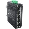 Hereta Switch Ethernet Gigabit PoE industriale a 5 porte Mini 10/100/1000Mbps Base-TX con alimentatore PoE