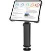 AboveTEK Supporto da scrivania per iPad, supporto per tablet antifurto regolabile con rotazione a 360° e inclinazione a 180°, adatto a tablet da 9,7 a 13, perfetto per il lavoro-Nero