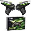 SpinBot BattleMods NinjaX | Mobile Gaming Triggers | 5X Faster with Capacitive Conduction | for BGMI/Free Fire Max/COD Mobile - (Black)
