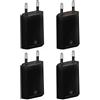 Wicked Chili 4X PRO Series Power Adapter USB Adapter Compatibile con Apple iPhone, Samsung Galaxy/Mobile Phone Charger, Smartphone Power Plug (1A, 5V) Nero