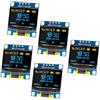APKLVSR Modulo display OLED da 0,96 pollici, 128 x 64 pixel, modulo di visualizzazione I2C, con serie I2C IIC, autoilluminante, compatibile con Arduino Raspberry PI (giallo e blu)