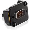 QIANRENON VGA DB15 Pannello Montaggio Adattatore DB15 VGA Maschio a Maschio Convertitore Presa 3 file 15 fori VGA Panel Accoppiatore,1080P, Per schede video, monitor HD, laptop, proiettori e HDTV