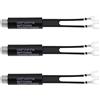 SG Store 3 pezzi UHF/VHF/FM Trasformatore 75 Ohm su 300 Ohm connettore F adattatore antenna TV nichelato Balun trasformatore per radio HiFi ricevitore AV antenna TV