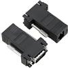 JSER Connettore da VGA maschio a Ethernet, Lan, Cat5, Cat5e, RJ45 femmina, 2 pezzi