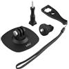 HSU Supporto flessibile per casco per GoPro Insta 360 Osmo Action Camera (3 | GoPro - Supporto a 3 rebbi con cuscinetti 3M e viti a testa zigrinata, adattatore per fotocamera 0,2-20