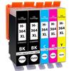 Supply Guy 5 Cartucce Per Stampanti compatibile con HP 364 XL / N9J74AE per DeskJet 3070A 3520 OfficeJet 4620 4622 PhotoSmart 5510 5515 5520 5524 6510 6520 6525 B010a B109a B110a B210a e altri