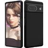 ISOI - Cover per Google Pixel 8, Custodia Morbida in Silicone Liquido, Protezione Completa Antiurto Ultra Sottile per il Corpo - Nero