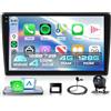 Rimoody 4G+128G Android Autoradio per Citroen Berlingo B9 2008-2017/Peugeot Partner 2008-2019 Wireless Carplay Android Auto 9 Pollici Incell Touchscreen Autoradio con GPS Navi WiFi Bluetooth FM/RDS/EQ/USB/SWC