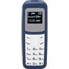 GOWENIC Mini Telefono Cellulare Cellulare Piccolo Telefono Cellulare Dialer Auricolare Bluetooth con Supporto per Gancio per L'orecchio SIM da 0,66 Pollici, Supporto per Scheda (Blu)