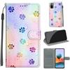KENHONER Cover Compatibile con Xiaomi Redmi Note 10 Pro, Premium Pelle PU Portafoglio Flip Libro Custodia per Xiaomi Redmi Note 10 Pro Max [Protezione Completa] - impronta