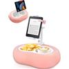 Miledi Supporto per Tablet con Cuscino, Supporto per Kindle con Cuscino, Supporto Regolabile a 360° Compatibile con Dispositivi da 5 a 12,9, Porta Tablet e Telefono per Lettura a Letto, Rosa
