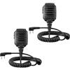 Retevis RS114 Walkie Talkie Altoparlante Microfono IP54 Impermeabile 2 Pin Compatibile con Ricetrasmettitore Retevis RT24 RT27 RT22 RT622 RT5 RT5R RT28 Baofeng BF-888S UV-5R Kenwood (2 Pezzi)