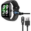 Blueshaweu Cavo di ricarica compatibile con smartwatch aeac da uomo 1.8 IDW15, cavo caricatore caricatore per smartwatch aeac IDW15 (nero)
