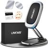 LINKWAY Porta Cellulare Auto Magnetico【 Pieghevole in lega Supporto Cellulare Auto Magnetico Pieghevole 】 Calamita Telefono Auto 360° compatibile con iPhone Samsung Tutti gli smartphone