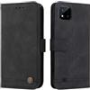 SEAHAI Cover per Realme C11 (2021), Ultra Sottile Custodia Premium Pelle Portafoglio Kickstand Slot per Schede [RFID Blocking] TPU Antiurto Flip Cover Libro - Nero