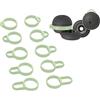 kwmobile 5x Auricolare Ricambio Compatibile con Sony Linkbuds WF-L900 - Anelli Antiscivolo Silicone Cuffie In-Ear verde - 5 Misure